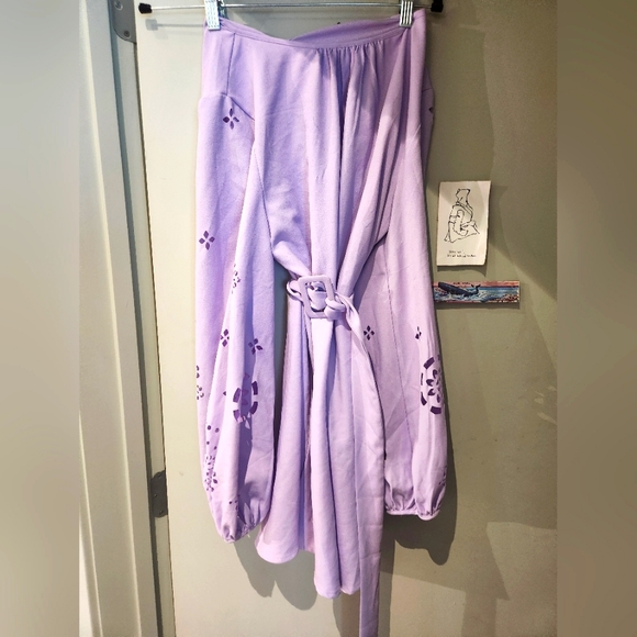Dresses & Skirts - Brand New Never Worn Lavender Belted Cut Out Dress